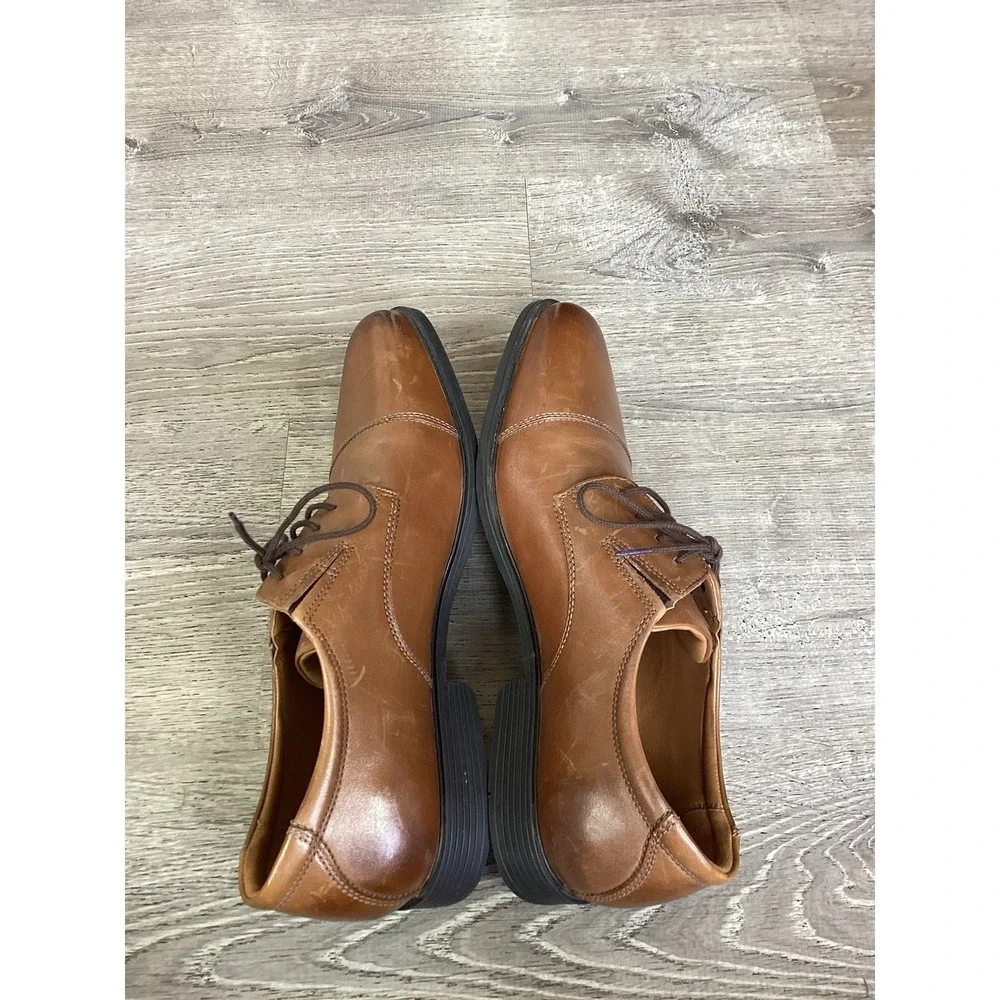 Clarks Collection Mens Size 11.5 Brown Dress Shoes 15770 Tilden Shoes